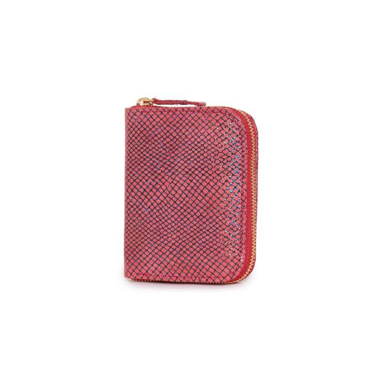 Compagnon Blossom – Women’s Coral Pink Leather Wallet