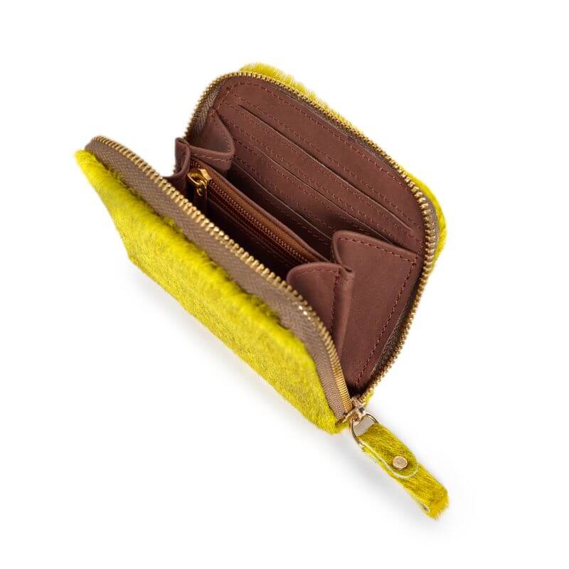 Compagnon Enigme – Women’s Yellow Leather Wallet Clutch - Image 2